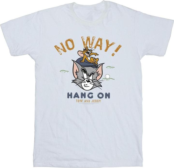 Tom & Jerry Hang On Golf TShirt (M)