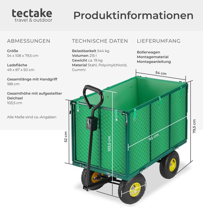 Actual product image tectake Handcart
