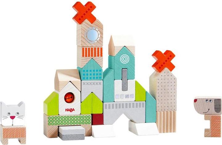 Actual product image Haba Building blocks dog and cat