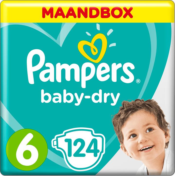Produktbild Pampers Baby-Dry (Gr. 6, Monatsbox, 124 Stück)