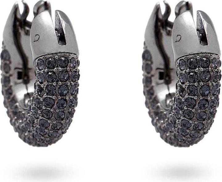 Swarovski Dextera Kreolen Klein Schwarz (Swarovski Metall)