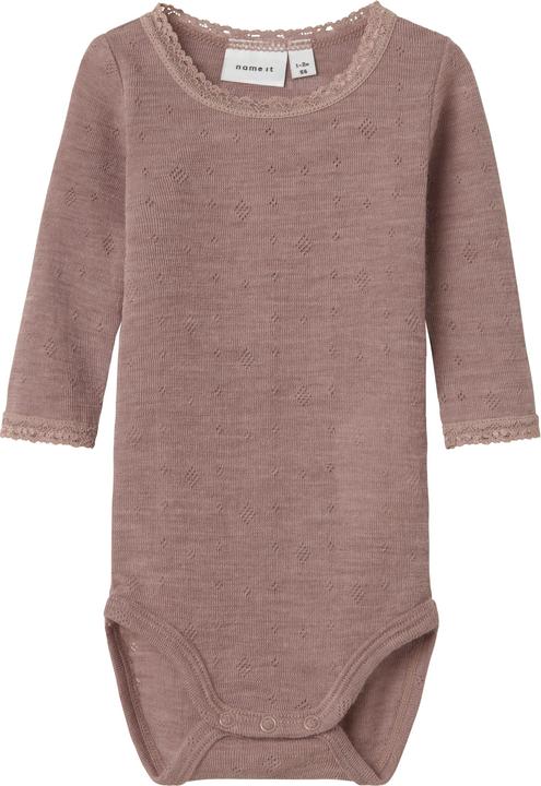 Name it Nbfwang Wool Needle Ls Body Solid Noos