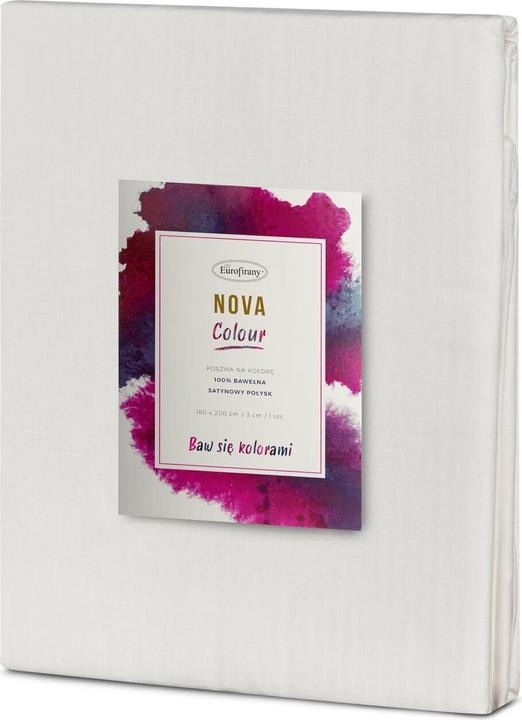 Produktbild Eurofirany NOVA COLOR POS / NOVAC / K / PO Cotton duvet cover with satin sheen, 220X200 cm, color: cream (Duvetbezug, 220 x 200 cm)