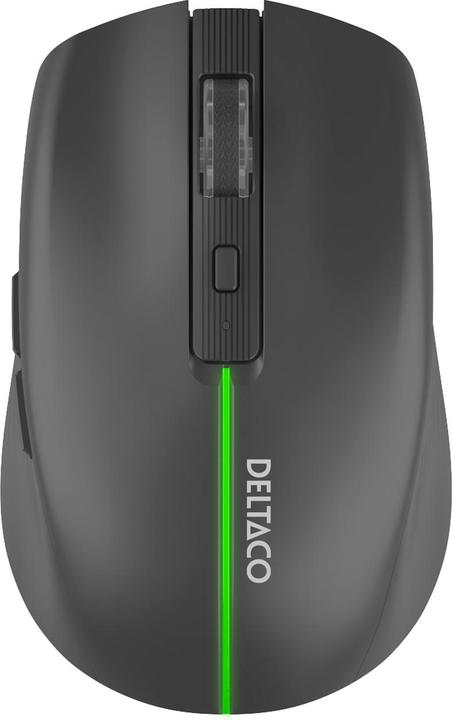 Actual product image Deltaco Wireless Mouse - Gaming Mus - Optisk - 6 knapper - Sort