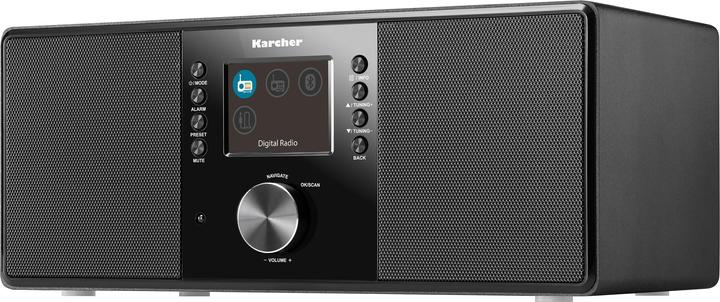 Actual product image Karcher DAB 5000+ Digitalradio (DAB+ / UKW-RDS, AUX-IN, Bluetooth, Wecker mit Dual-Alarm) schwarz (VHF, DAB+, Bluetooth)