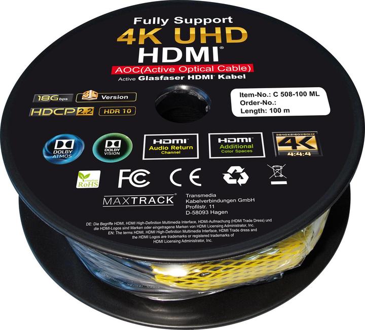 Immagine prodotto Transmedia HDMI (Typ A) — HDMI (Typ A) (70 m, HDMI)