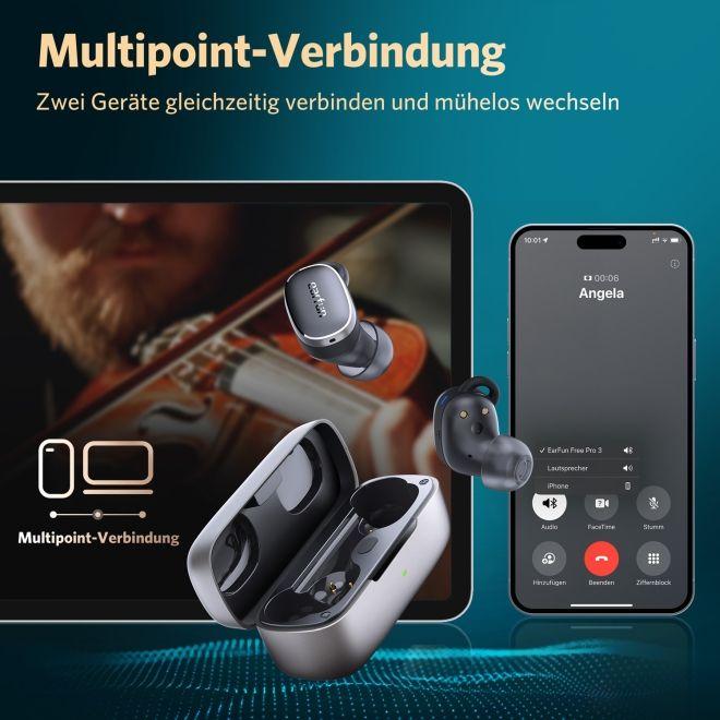 Actual product image EarFun Free Pro 3 (ANC, 6 h, Wireless)