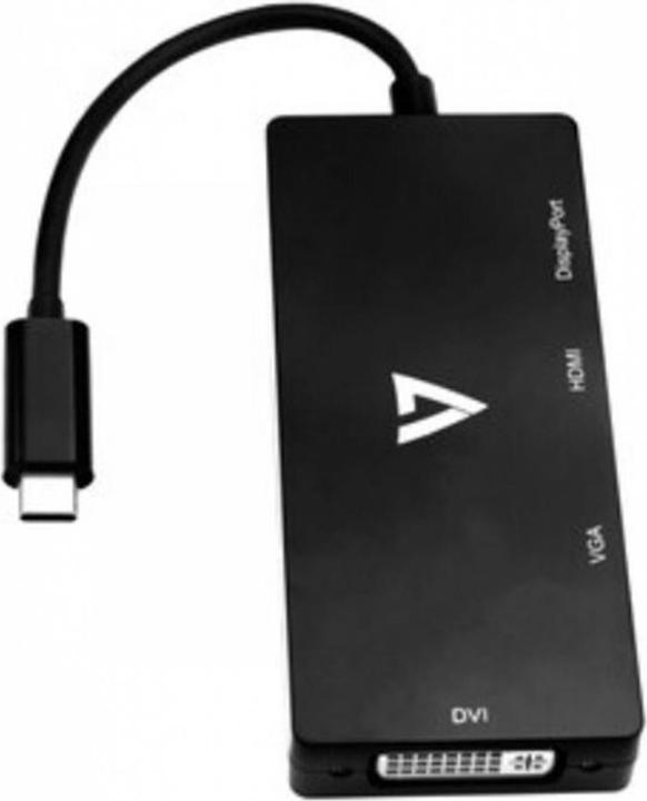 Produktbild V7 USB-C To Multi Video Adapter (USB Typ-C, DVI, HDMI, VGA)