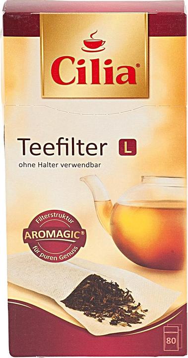 Produktbild Melitta Teefilter L halterlos Pack 80 Stück