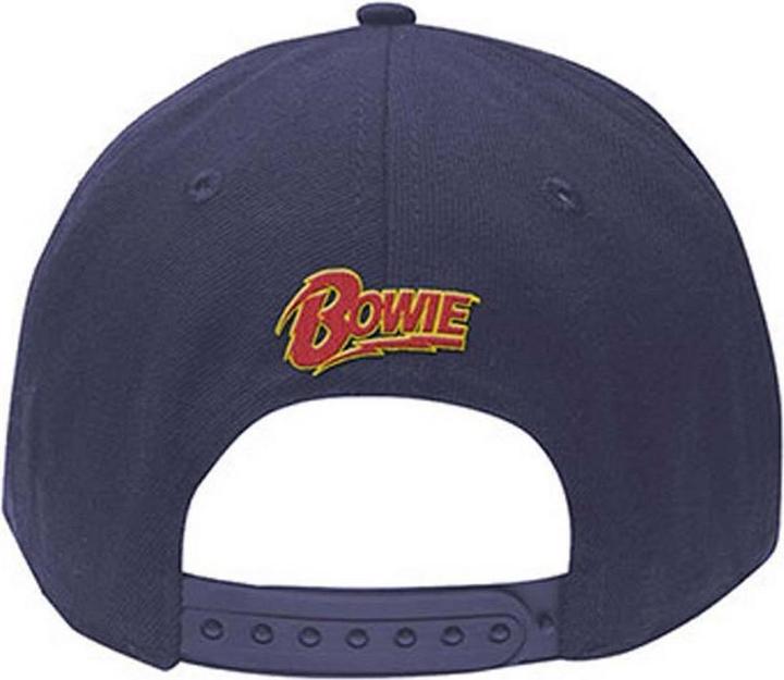 Actual product image David Bowie Unisex Adult Flash Logo Baseball Cap (One size)