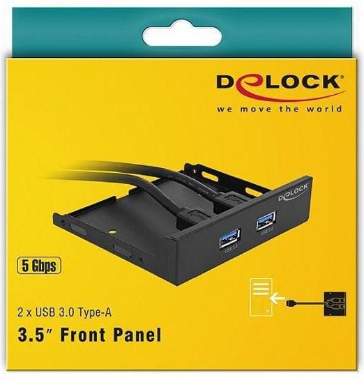 Image du produit Delock 2x Hub USB 3.0 en façade