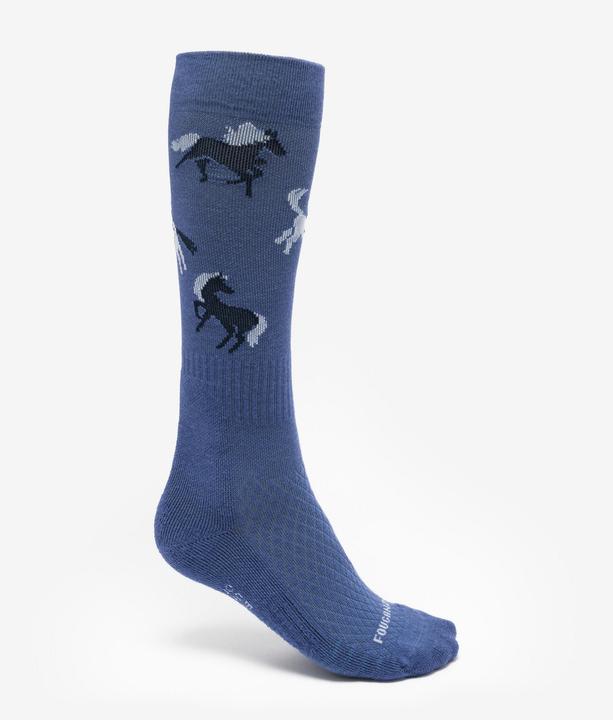 Immagine prodotto Fouganza Reitsocken SKS 500 Kinder 2er-Pack blau (35, 38)