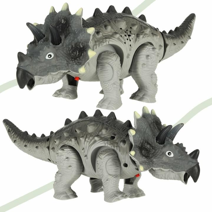 Actual product image Kik Laufender Dinosaurier Triceratops mit Licht und Geräuschen
