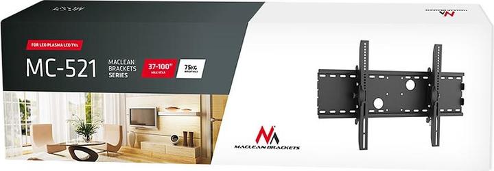 Actual product image Maclean PLASMA LCD LED wall bracket MC521 B Brackets (Wall, 70", 75 kg)