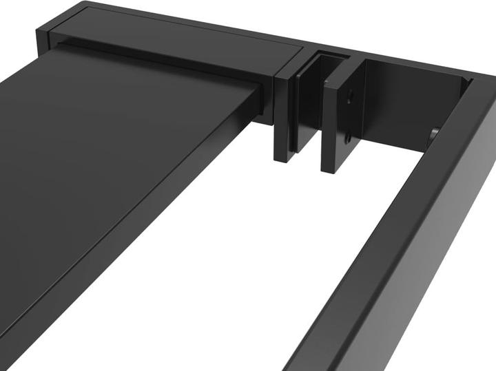 Image du produit VidaXL Duschwand mit Ablage für Walk-In-Dusche Schwarz 90x195 cm ESG (90 cm, 90 cm, 195 cm)