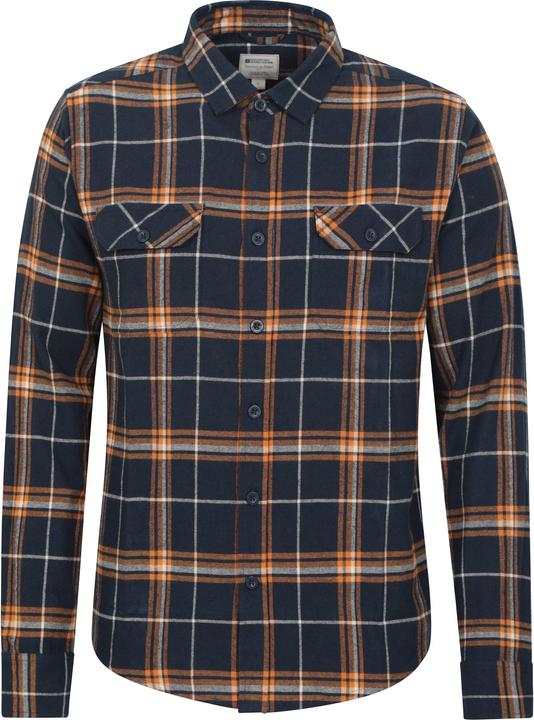 Actual product image Mountain Warehouse Mens Trace Flannel Long-Sleeved Shirt (L)