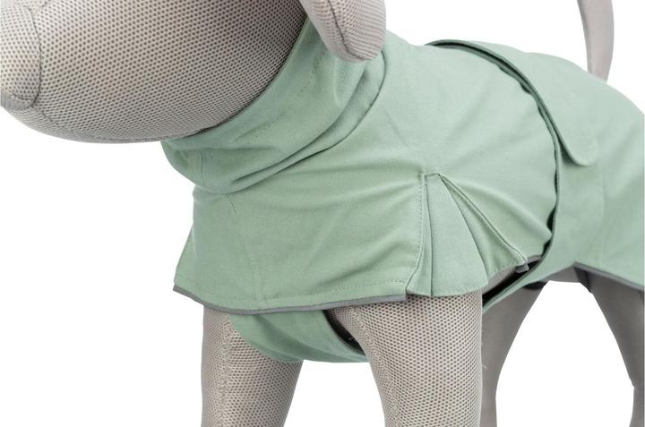 Immagine prodotto Trixie CityStyle Dublin mackintosh, L, 62 cm, salvia (L, Cappotto impermeabile per cani)