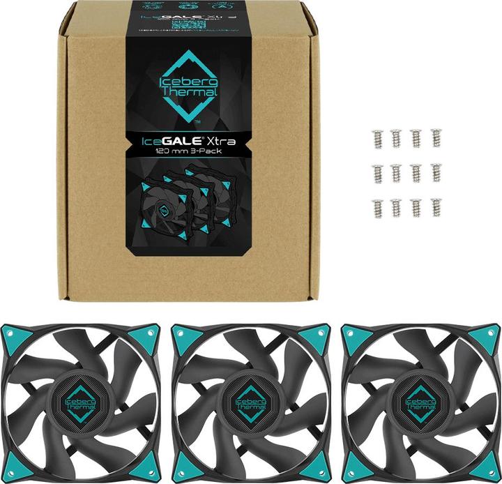 Actual product image Iceberg Thermal IceGALE Xtra - (120 mm, 3 x)