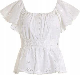 Guess Damen Top Spanish Sl Peggy Rüschen-T-Shirt (M)