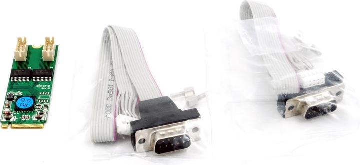 Actual product image Exsys 2S Serial RS-232 M.2 Card (Exar Chip Set)