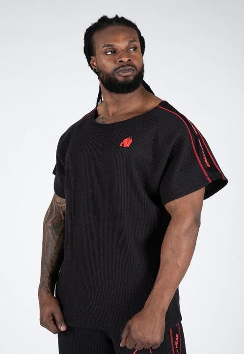 Immagine prodotto Gorilla Wear Top da allenamento Buffalo Old School Nero/Rosso (S, M)