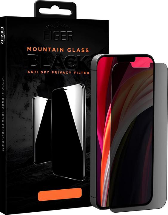 Actual product image Eiger Mountain Glass Black (1 Piece, Apple iPhone 13 mini)