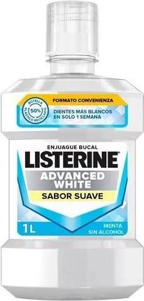 Immagine prodotto Listerine Collutorio sbiancante avanzato al gusto delicato da 1 litro (1000 ml, Collutorio)