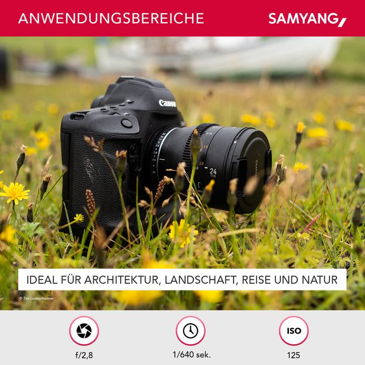 Produktbild Samyang 24mm T1.5 MK2 MFT (Micro Four Thirds, Vollformat, APS-C / DX, Micro Four Thirds)