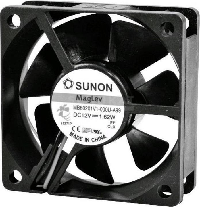 Sunon MF60202V11000UA99 Ventilateur axial 24 V/DC 39.06 m³/h (L x l x H) 60 x 60 x 20 (60 mm)