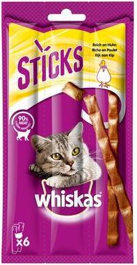 Produktbild Whiskas STICKS Packung Reich an Huhn (Adult, 14 Stk., 36 g)