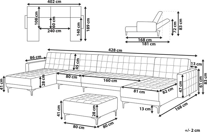 Image du produit Beliani Aberdeen (Canapé modulaire)