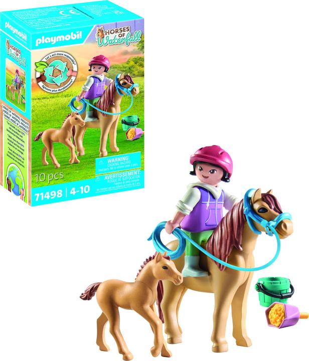 Image du produit Playmobil Enfant avec poney et poulain (71498, Playmobil Chevaux de la cascade)