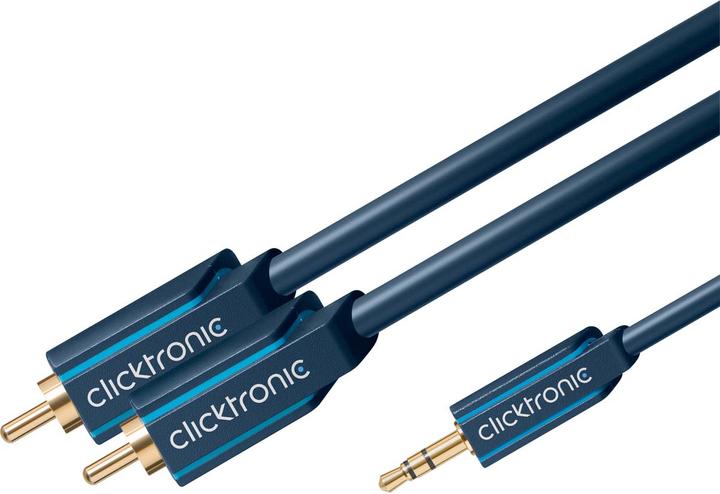 Actual product image Goobay Clicktronic MP3 adapter cable (5 m, 3.5mm jack (AUX), Cinch)