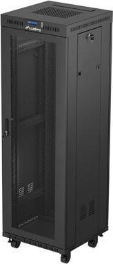 Immagine prodotto Lanberg 19 freistehender Rackschrank 37U 600X600 schwarz perforierte Tür LCD (flach verpackt) (Rack da 19 pollici)