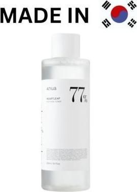 Actual product image Anua Heartleaf 77% Soothing Toner (Tonic water, 250 ml)