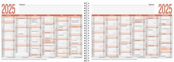 Immagine prodotto Calendario pluriennale - 15 anni - 29,9x20,6 cm - 6 mesi su 1 pagina - Pianificatore pluriennale - (Copertina rigida, Tedesco)