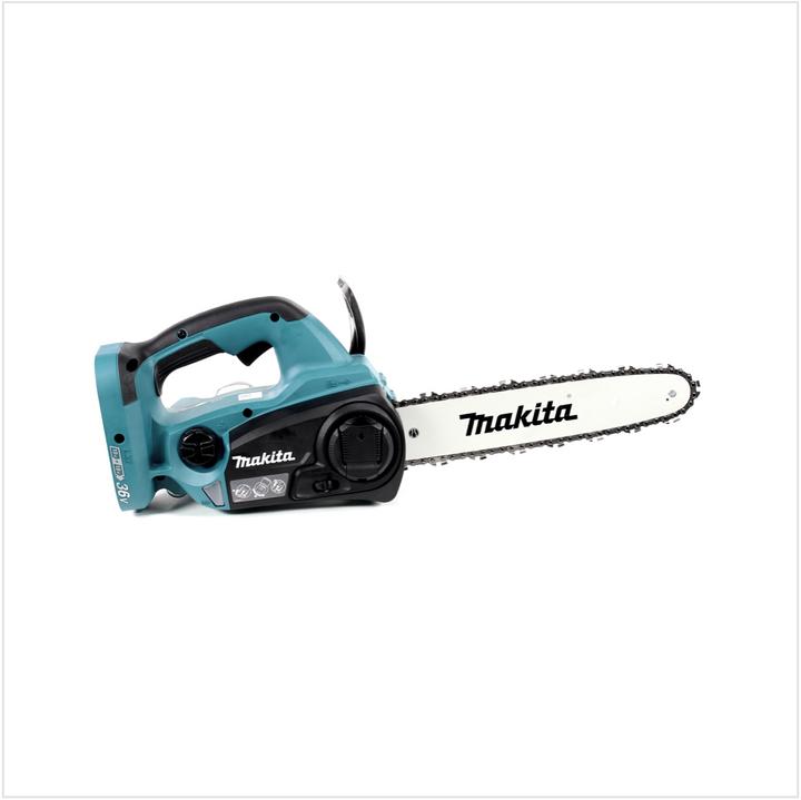 Produktbild Makita DUC 302 T2 Akku Kettensäge 36V 30cm + 2x Akkus 5,0Ah - ohne Ladegerät (Akku Kettensäge)