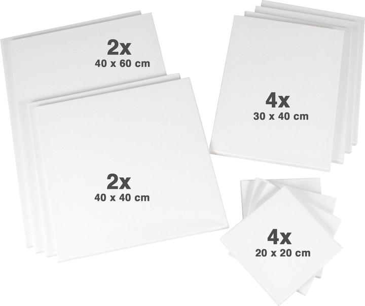 Immagine prodotto Paintersisters Set di barelle #1 (20 x 20 cm, 40 x 40 cm, 40 x 60 cm)