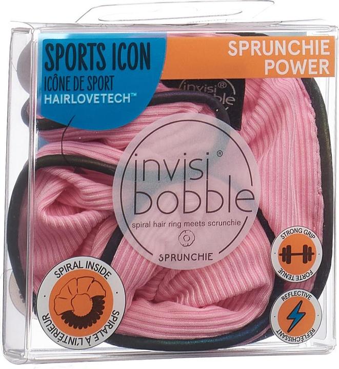 Actual product image Invisibobble Hair Tie Sport Sprunchie, Pink Mantra, 1 pc (Hair tie)