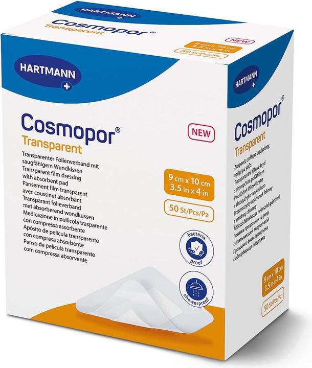 Cosmopor Transparent, 9x10cm, steril (25 Stk) (50 x)