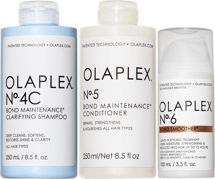 Immagine prodotto Olaplex Set di riparazione Trio No.4C Shampoo + No.5 Conditioner + No.6 Leave In (Set per la cura dei capelli)
