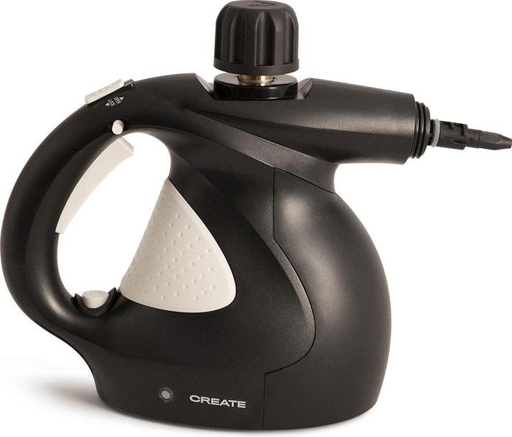 Actual product image Create STEAM CLEANER - Dampfreiniger 9tlg. Schwarz (1100 W)