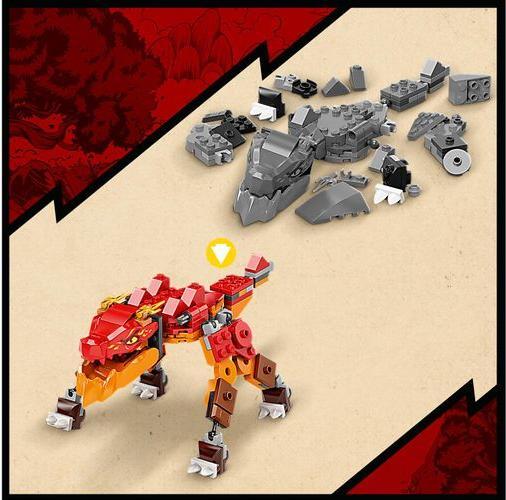 Actual product image LEGO Kai's Fire Dragon EVO (71762, LEGO Ninjago)