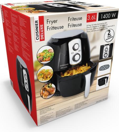 Actual product image Cuisinier Deluxe Fryer air 3,6Ltr 1400W PL