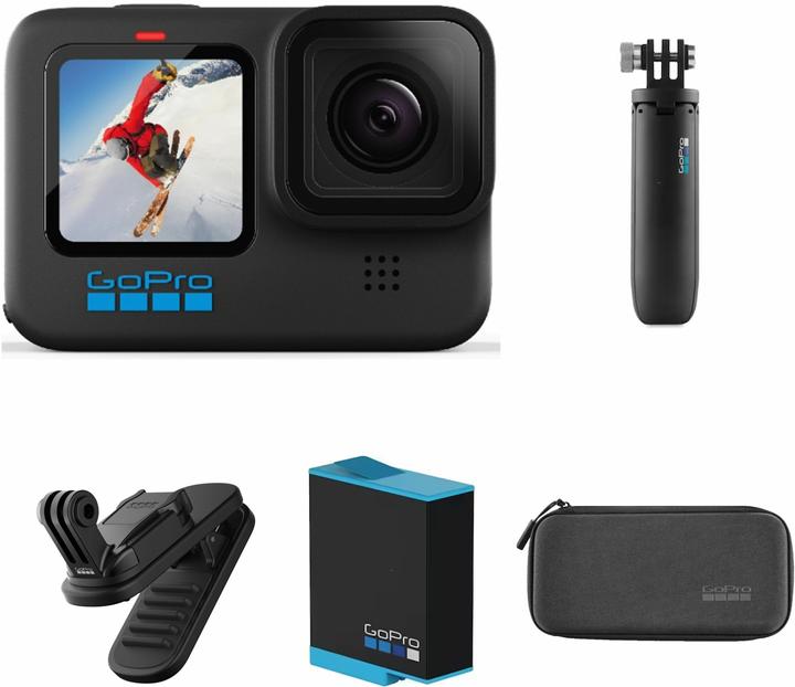 GoPro HERO10 Bundle (inkl. 128GB MicroSDXC) (60p, GPS, Bluetooth, WLAN)