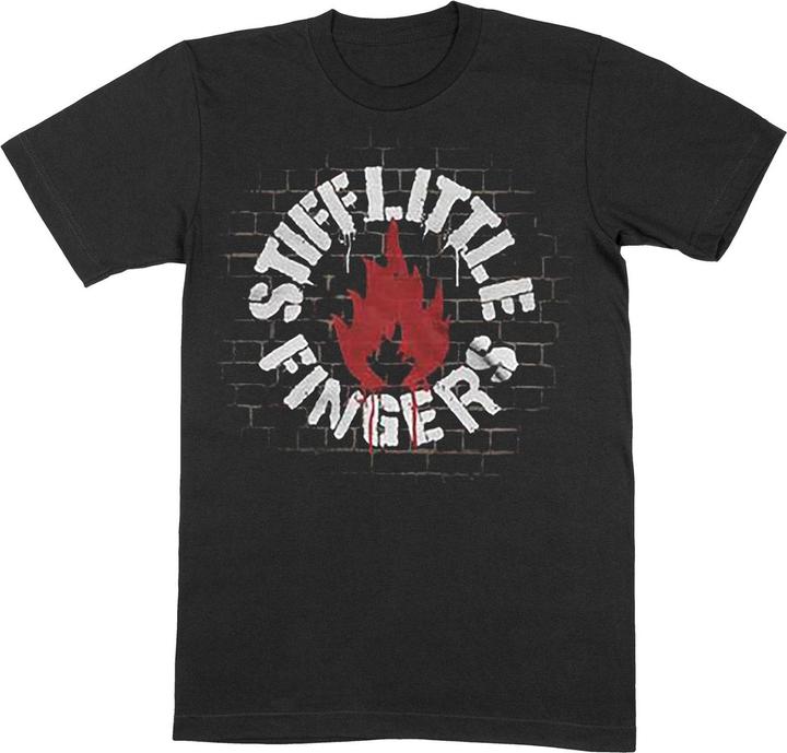 Immagine prodotto Stiff Little Fingers Maglietta in cotone da parete unisex per adulti (L)