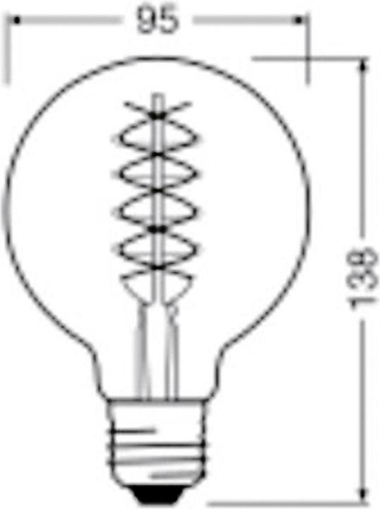 Produktbild Osram Vintage 1906 (E27, 4.80 W, 420 lm, 1 x, F)