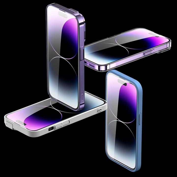 Produktbild Baseus Set of 2x Tempered Glass for iPhone 14 Pro Full Screen with Speaker Cover 0.3mm + Mounting Fr (80 Stück, Apple iPhone 14 Pro)