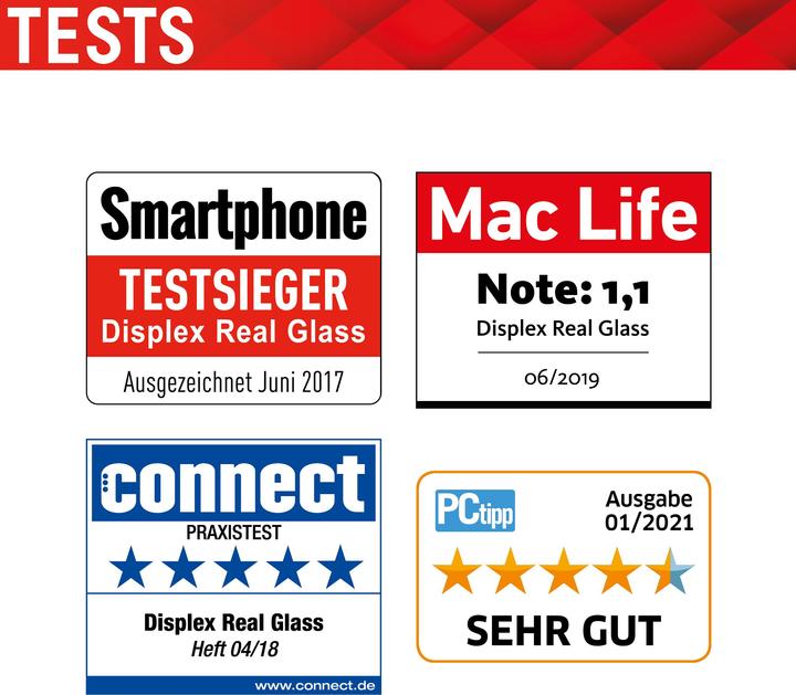 Produktbild Displex Real Glass, 2D Panzerglas (1 Stück, Samsung Galaxy A72, Samsung Galaxy A72 5G)