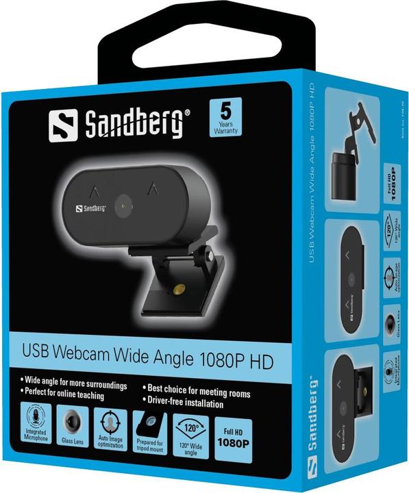 Immagine prodotto Sandberg Webcam Wide Angle (2 Mpx)